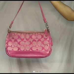 pink vinage coach bag